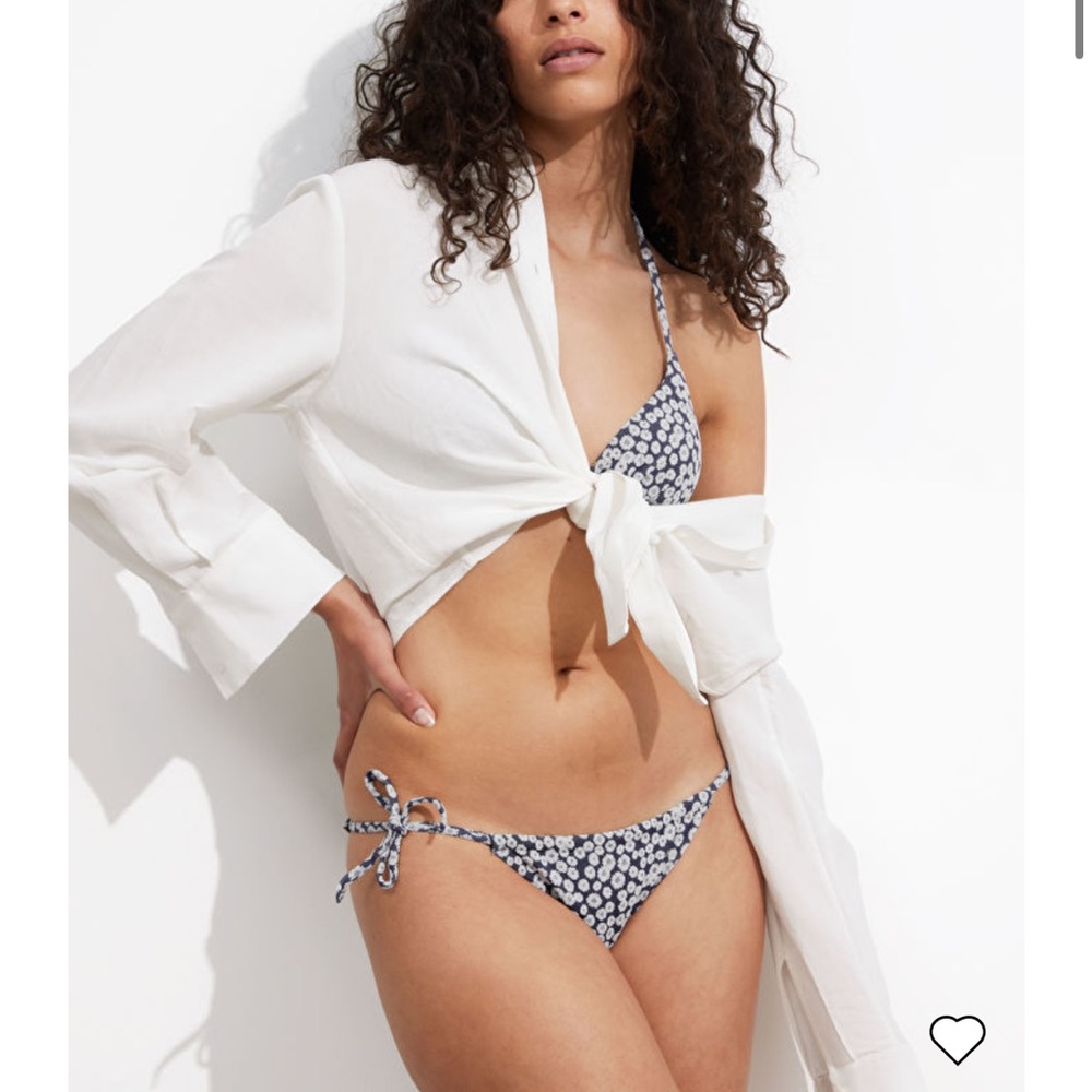 & Other Stories Texture Triangle Bikini (top and bottom)